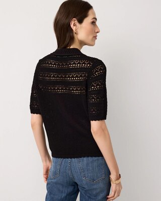 Crochet Knit Top | White House Black Market